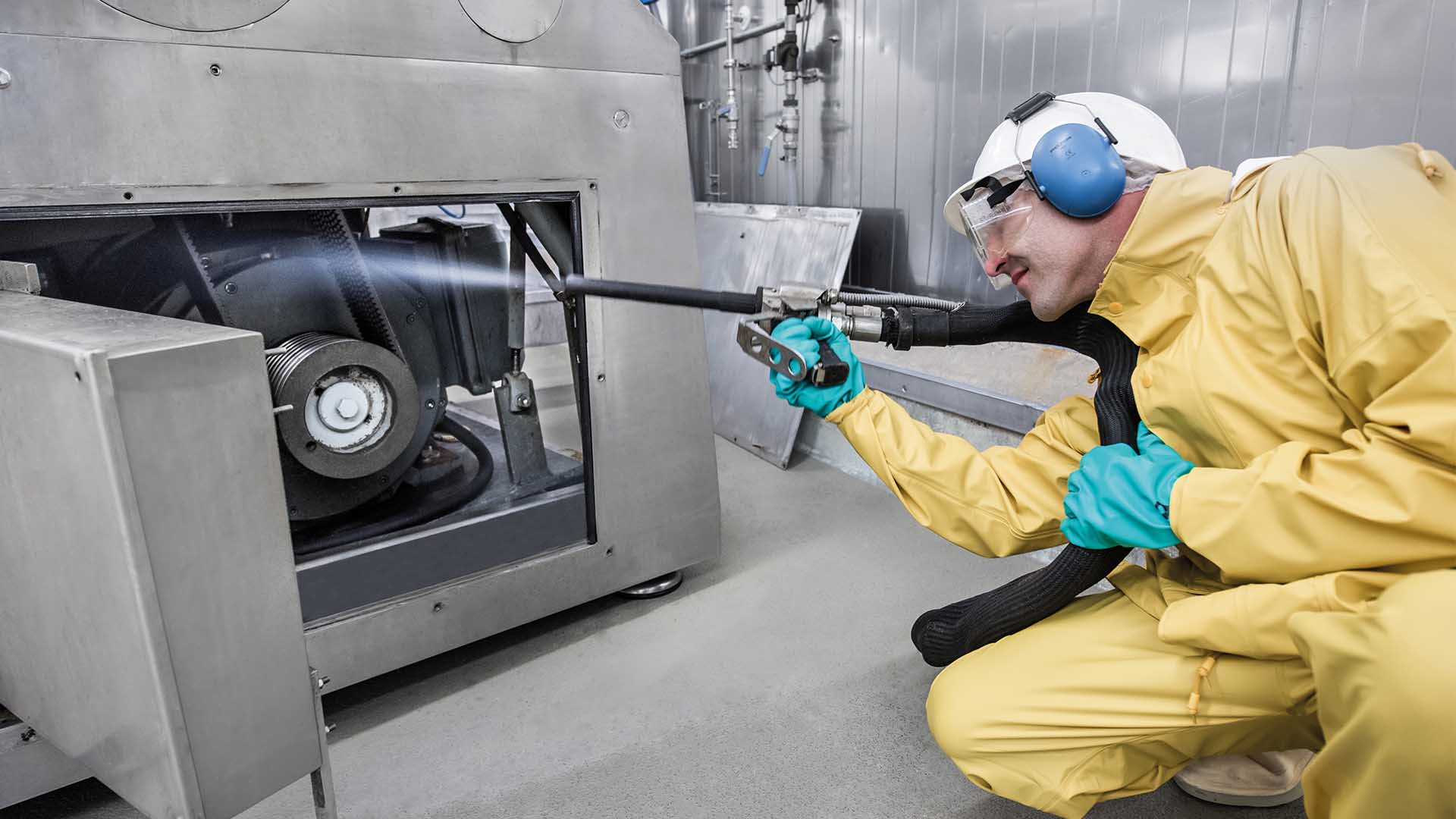 Trockeneisreinigung in der Lebensmittelproduktion